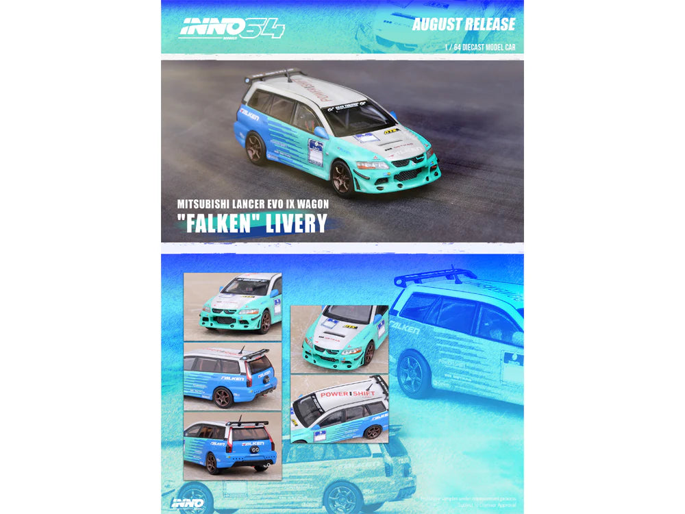 INNO64 1:64 MITSUBISHI LANCER EVOLUTION IX WAGON "FALKEN"