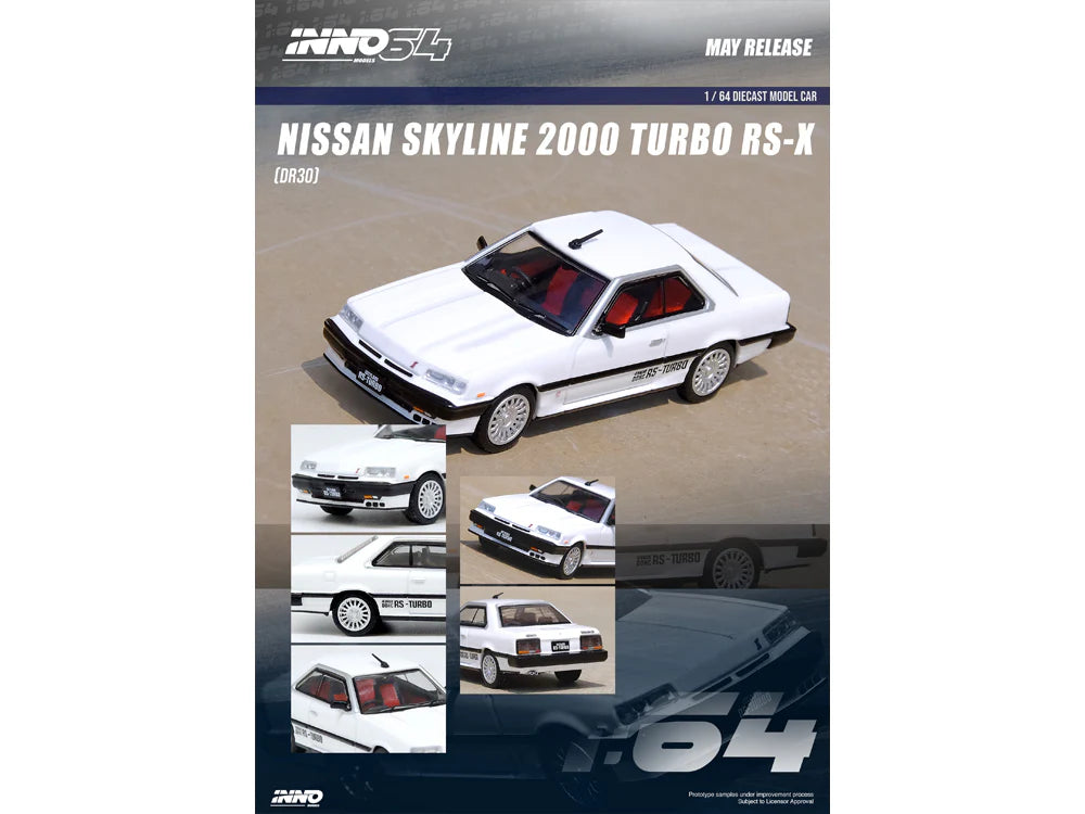 INNO64 1:64 Nissan Skyline 2000 RS-X Turbo (DR30) White