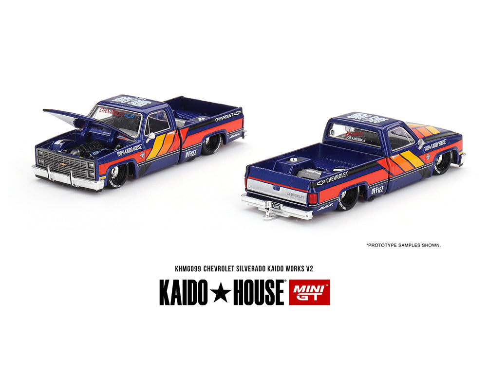 (Preorder) Kaido House x Mini GT 1:64 Chevrolet Silverado KAIDO WORKS V2