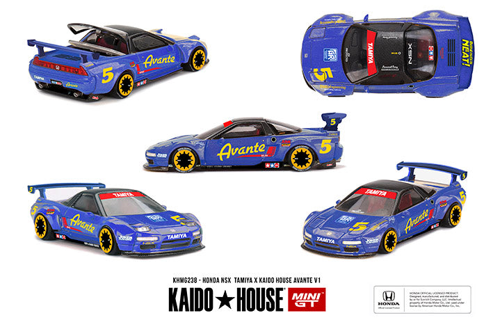 (Preorder) Kaido House x Mini GT 1:64 Honda NSX TAMIYA x KAIDO HOUSE "AVANTE" V1 - KHMG238