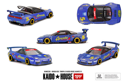 (Preorder) Kaido House x Mini GT 1:64 Honda NSX TAMIYA x KAIDO HOUSE "AVANTE" V1 - KHMG238