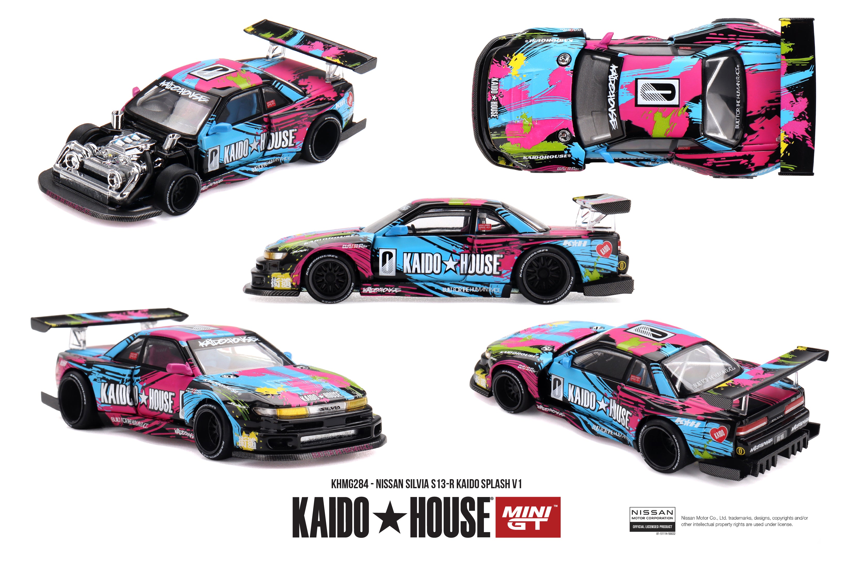 Preorder) Kaido House x Mini GT 1:64 Nissan Silvia S13-R Kaido