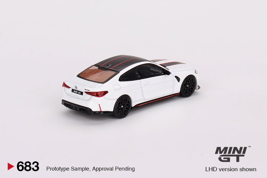 (Preorder) Mini GT BMW M4 CSL Alpine White (NOT USA BLISTER PACK)