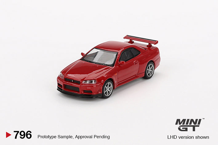 Mini GT 1:64 Nissan Skyline GT-R (R34) V-Spec Active Red (796)