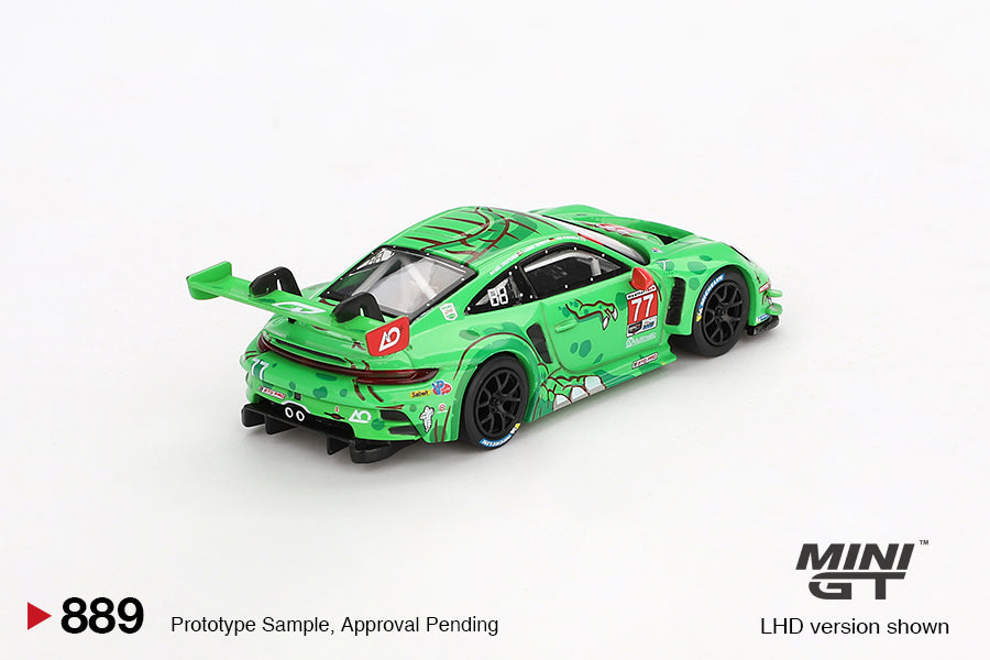 (Preorder) Mini GT 1:64 Porsche 911 GT3 R #77 AO Racing 2024 IMSA Daytona 24 Hrs GTD Pro 2nd Place