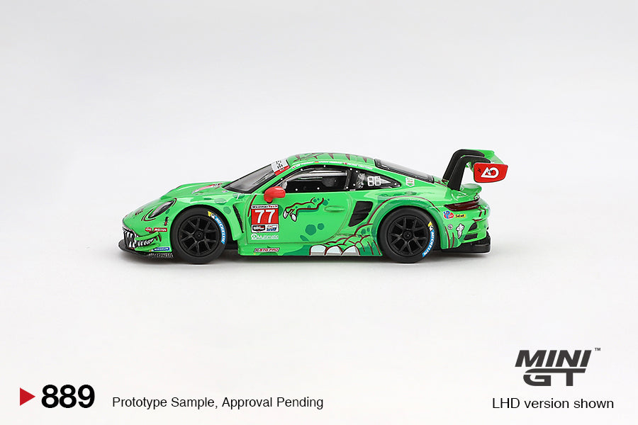 (Preorder) Mini GT 1:64 Porsche 911 GT3 R #77 AO Racing 2024 IMSA Daytona 24 Hrs GTD Pro 2nd Place