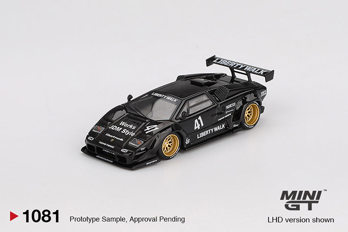 (Preorder) Mini GT 1:64 Lamborghini Countach LB-WORKS Black - MGT01081