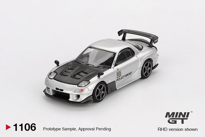 (Preorder) Mini GT 1:64 Mazda RX-7 RE-Amemiya Silver Metallic - MGT01106