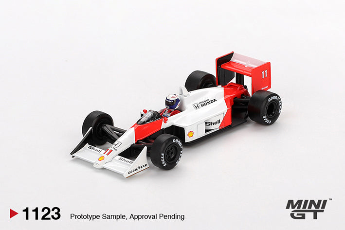 (Preorder) Mini GT 1:64 McLaren MP4/4 #11 Alain Prost 1988 Japanese Grand Prix 2nd Place - MGT01123
