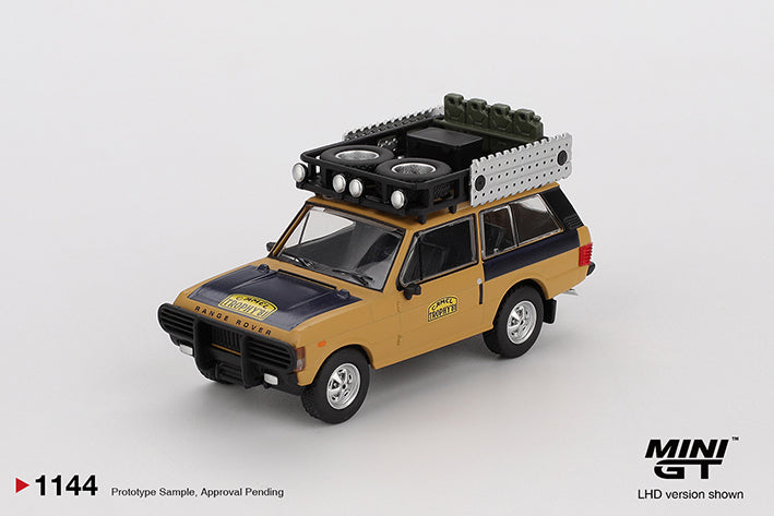 (Preorder) Mini GT 1:64 Range Rover 1981 Camel Trophy Sumatra C.Swoboda K.Mentel Winner - MGT01105