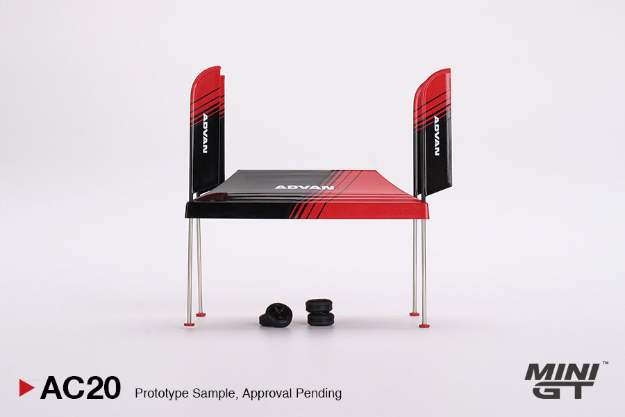 Mini GT Paddock Service Tent Set - ADVAN