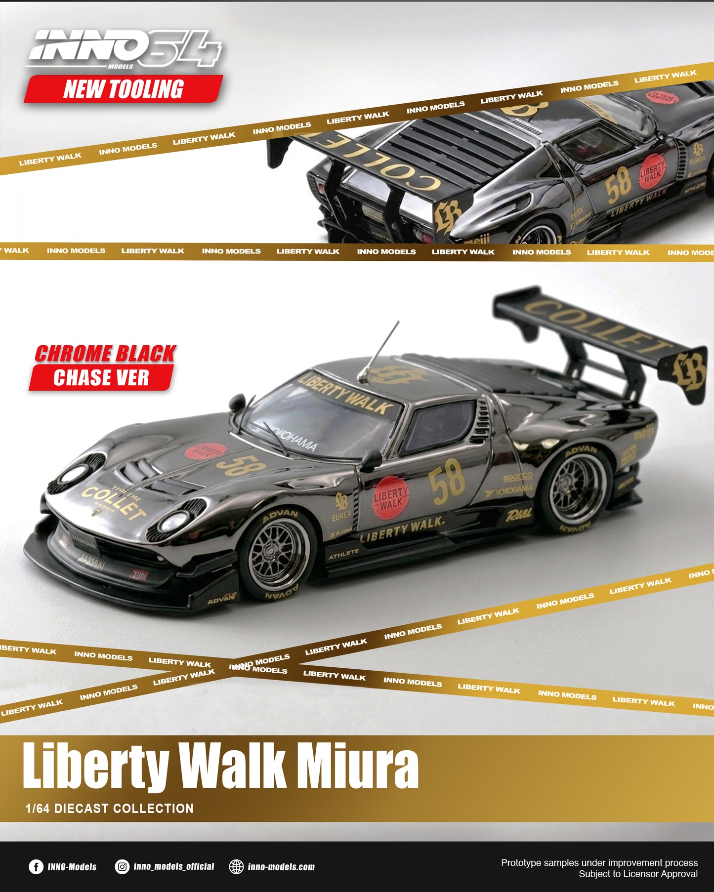 (Preorder) INNO64 1:64 LB-Silhouette WORKS Miura GT