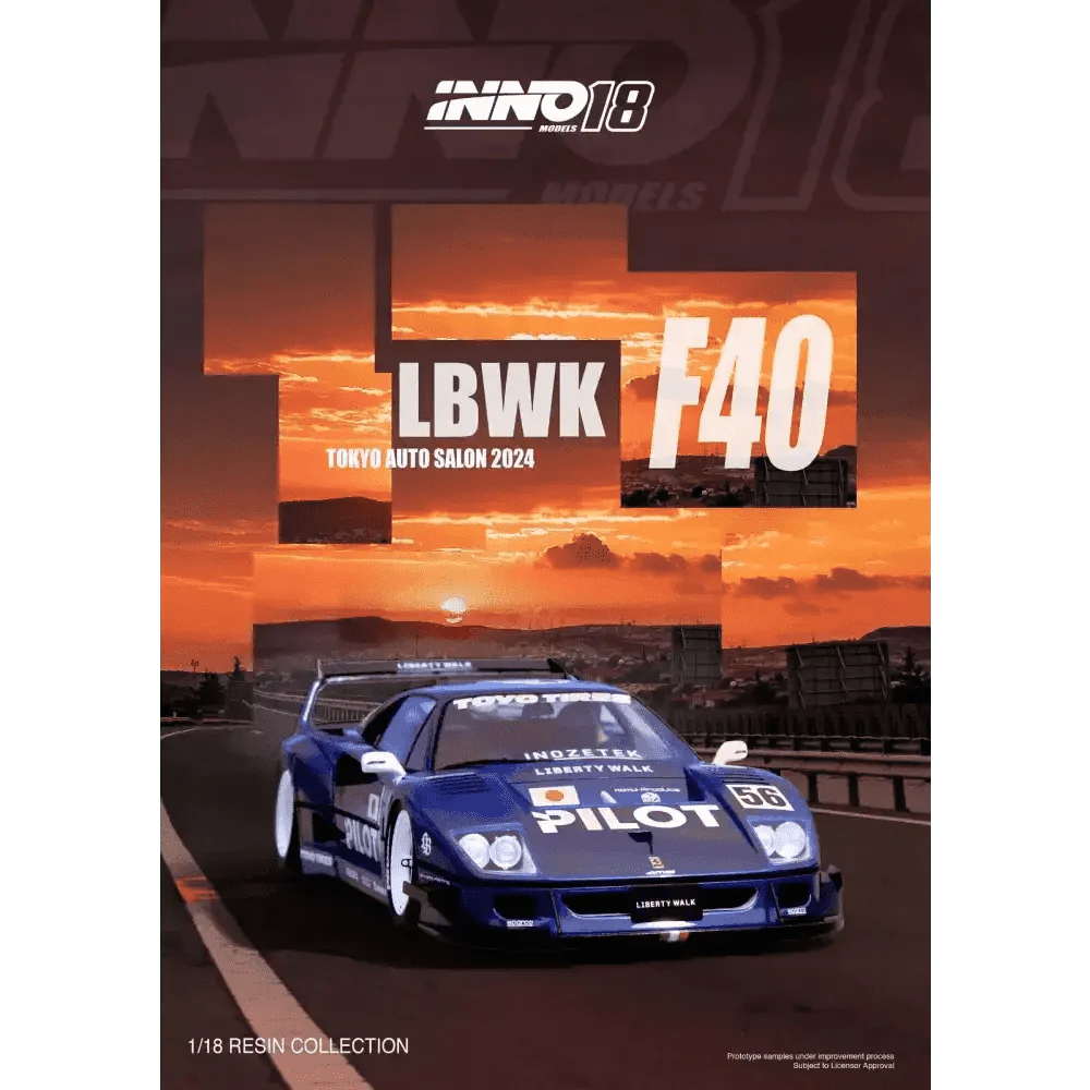 INNO 1:18 LBWK F40 Tokyo Auto Salon 2024