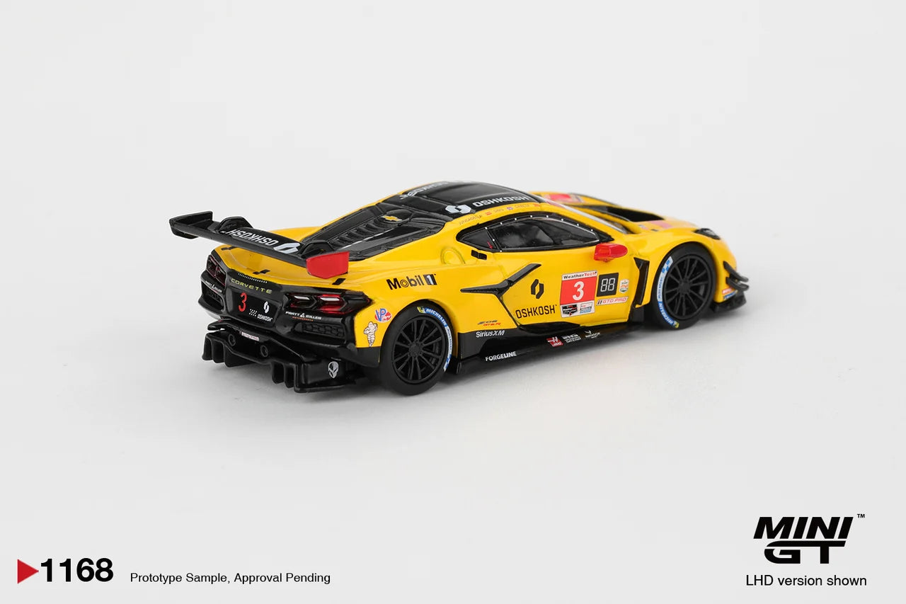 (Preorder) Mini GT 1:64 Chevrolet Corvette Z06 GT3.R #3 Corvette Racing by Pratt Miller Motorsports 2025 IMSA Daytona 24 Hrs MGT01168-L