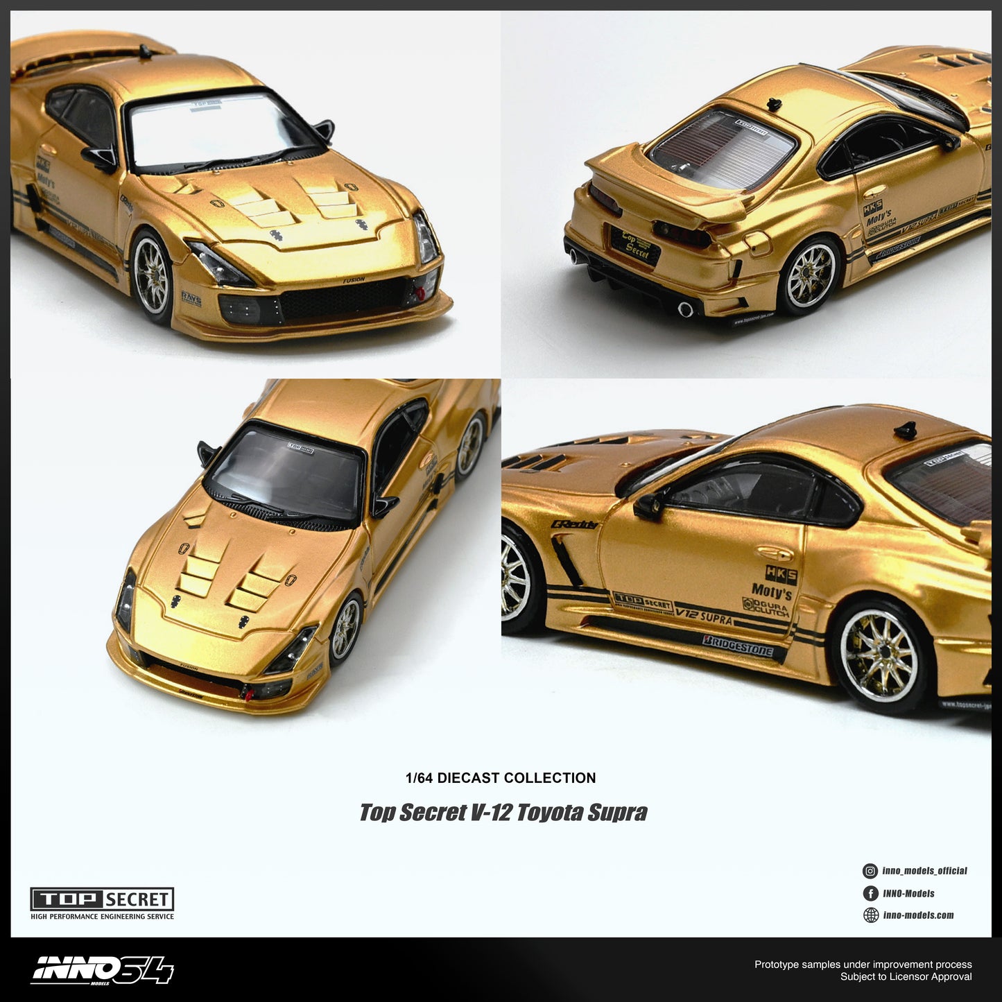 (Preorder) INNO64 1:64 TOP SECRET V12 SUPRA
