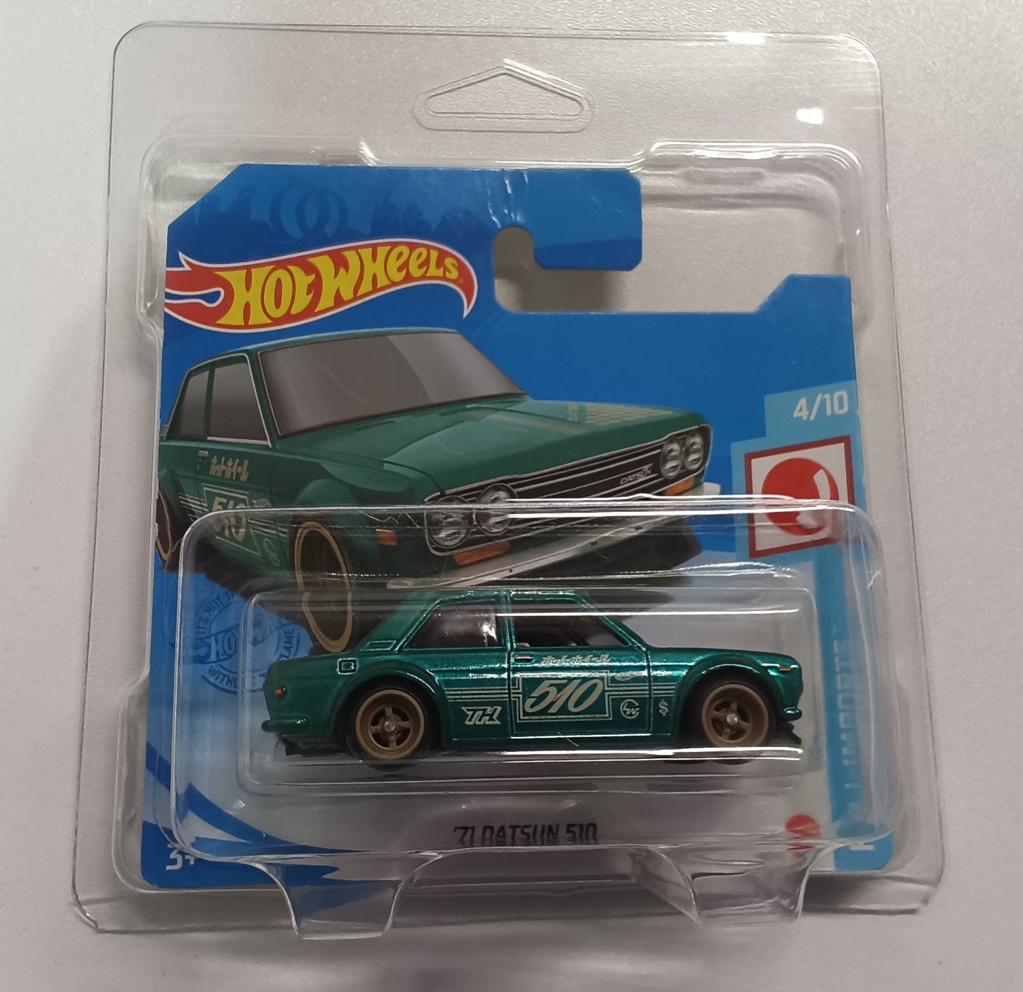 Hot Wheels '71 Datsun 510 Super Treasure Hunt (Short Card)