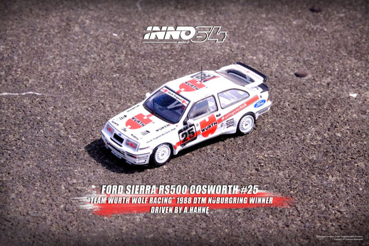(Preorder) INNO64 1:64 Ford Sierra RS500 Cosworth #25 "Team Wurth Wolf Racing" DTM Nurburgring Winner