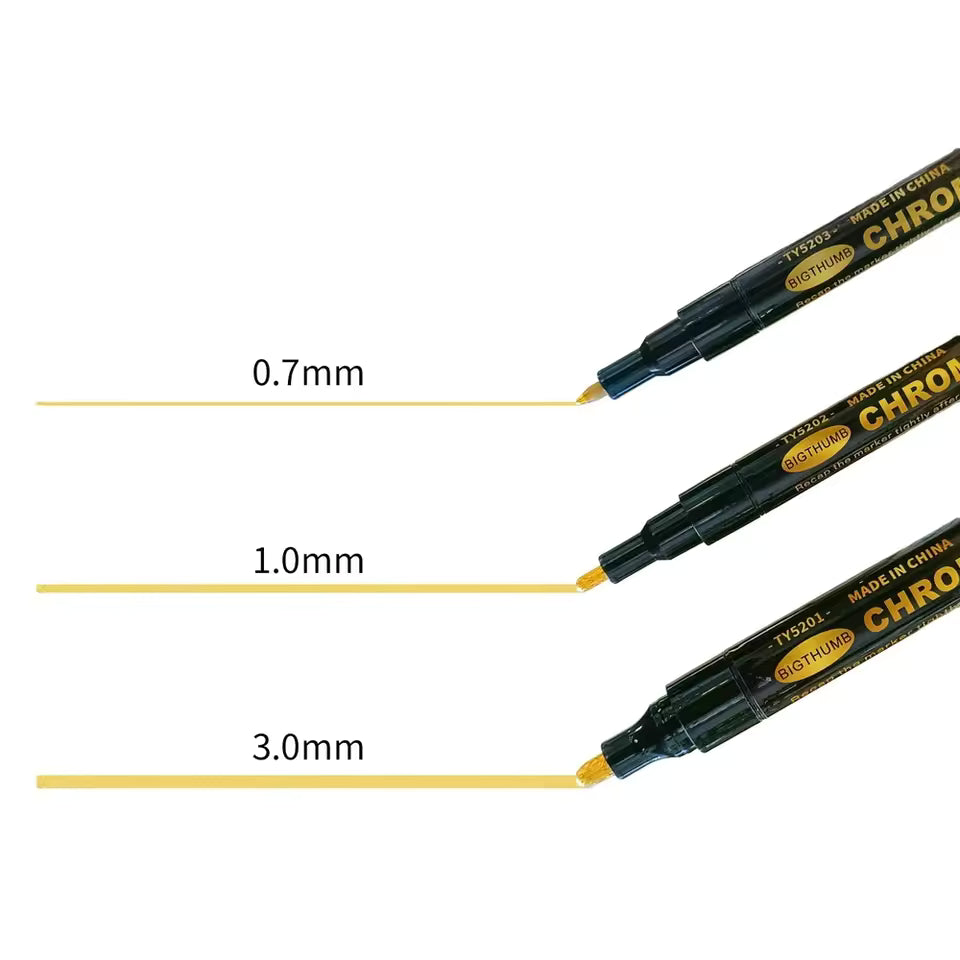 Big Thumb Chrome Markers - Gold