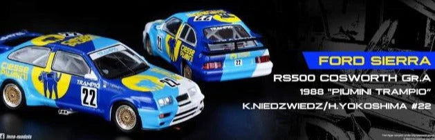 INNO64 1:64 FORD SIERRA RS500 COSWORTH #22 JTC FUJI INTER - TEC 500KM 1988