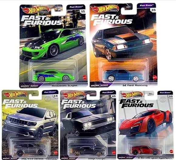 Hot Wheels Fast & Furious Fast stars Set