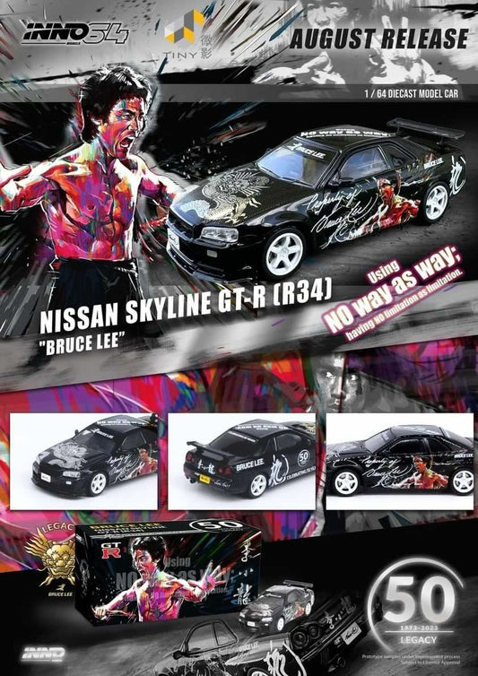 INNO64 Nissan Skyline GT-R (R34) "Bruce Lee"