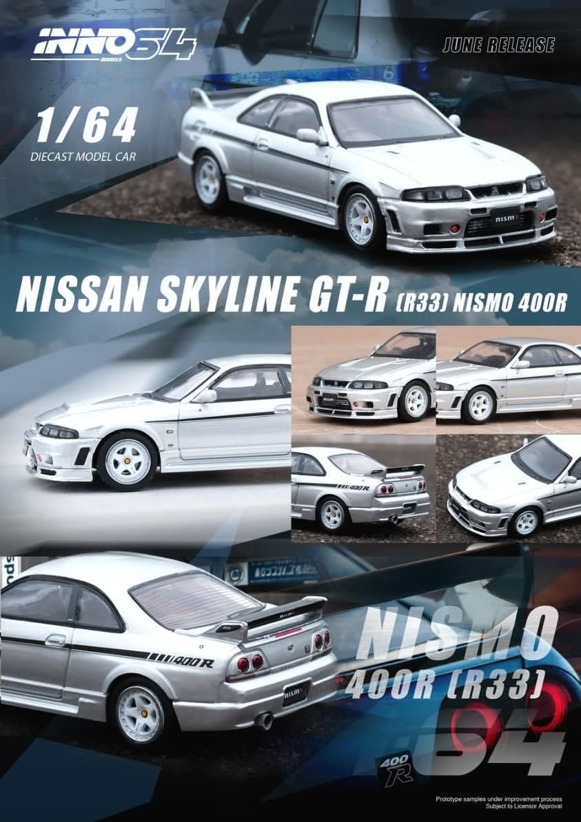 INNO64 1:64 Nissan Skyline GT-R (R33) Nismo 400R