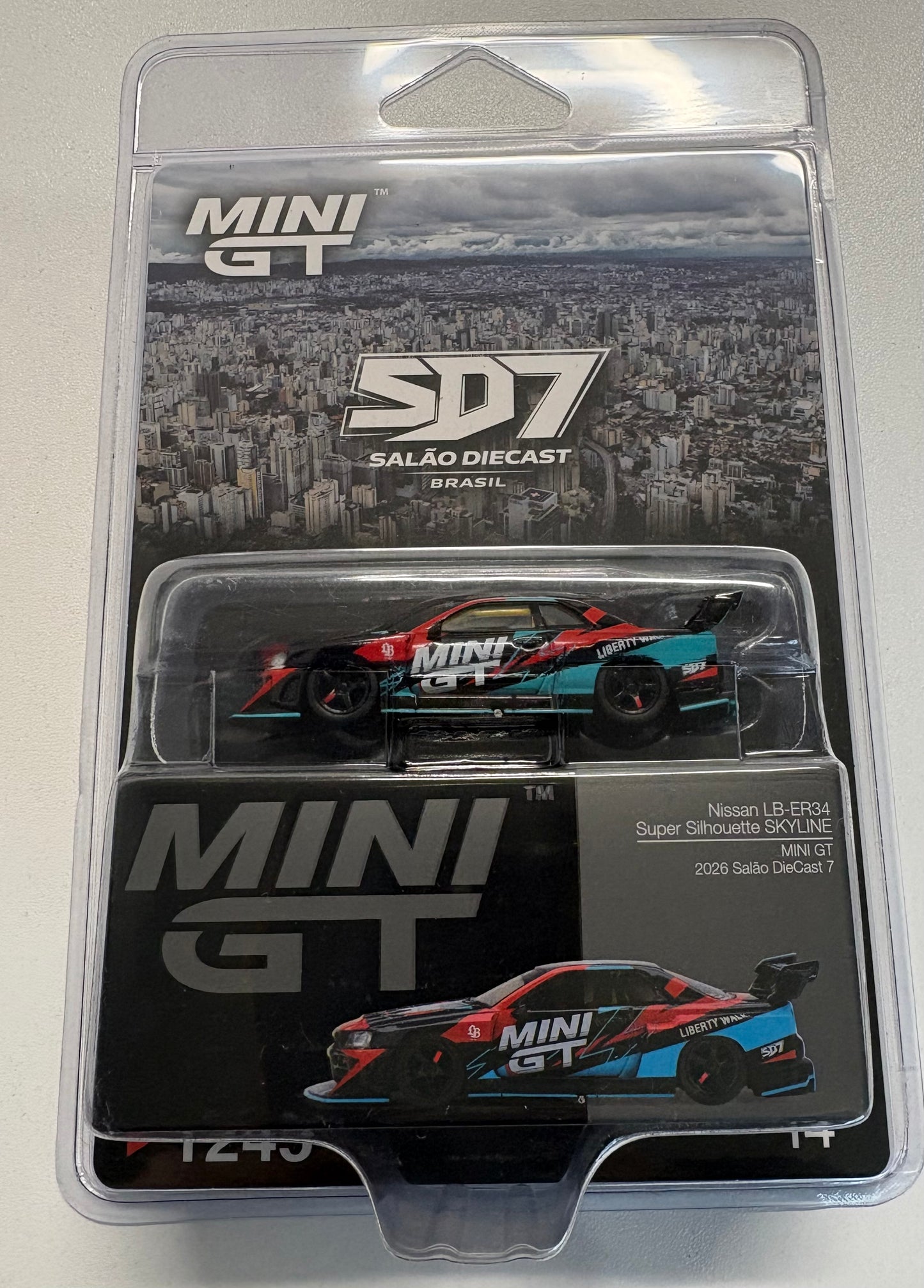 Mini GT Nissan LB-ER34 Super Silhouette SKYLINE 2026 Salao Diecast 7