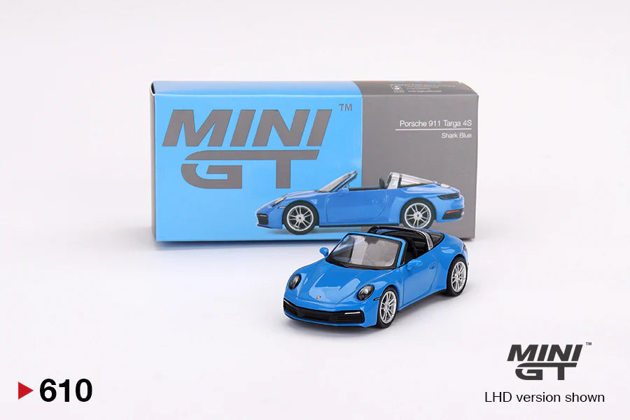 Mini GT 1:64 Porsche 911 Targa 4S – Shark Blue (610)