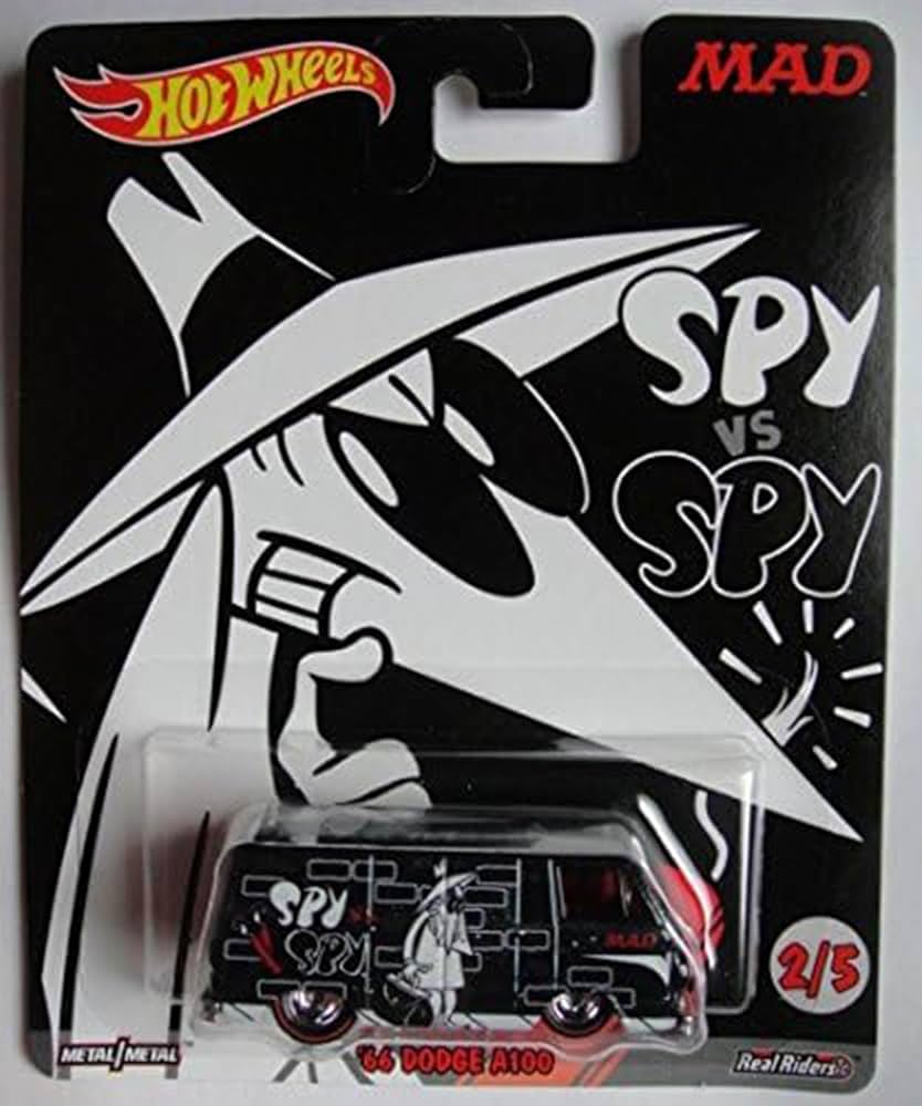 Hot Wheels Mad Spy vs Spy '66 Dodge A100 (Black)