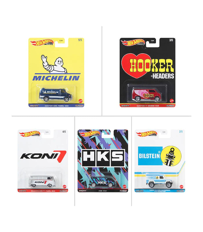 Hot Wheels Premium Pop Culture Complete Van Set