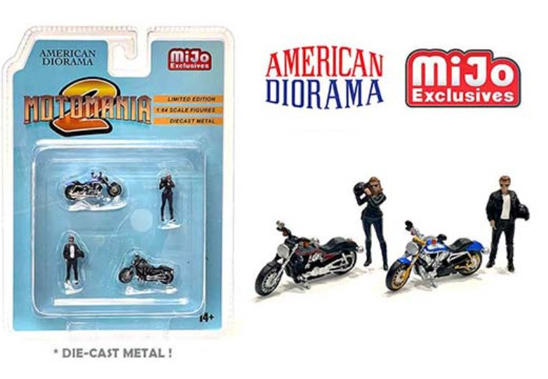 American Diorama 1:64 Mijo Exclusive Figures Moto Mania 2 Limited 4,800 Set