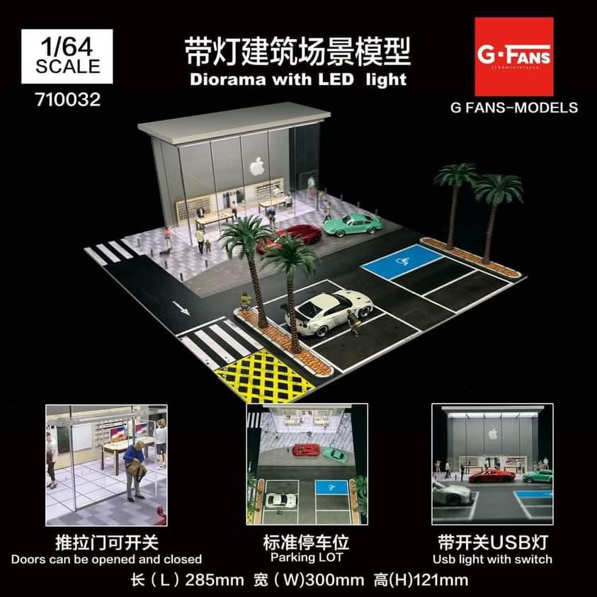 G-Fans Apple Shop (car models and figures NOT included)