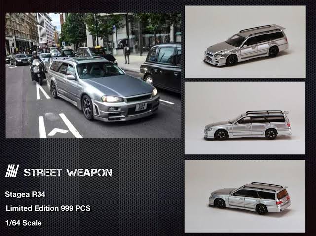 Street Weapon Nissan Stagea Silver