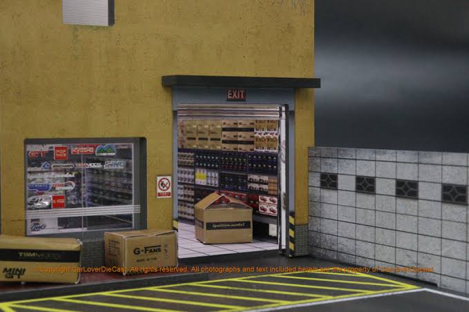 (Preorder) G-Fans Model Car Shop (car models and figures NOT included)