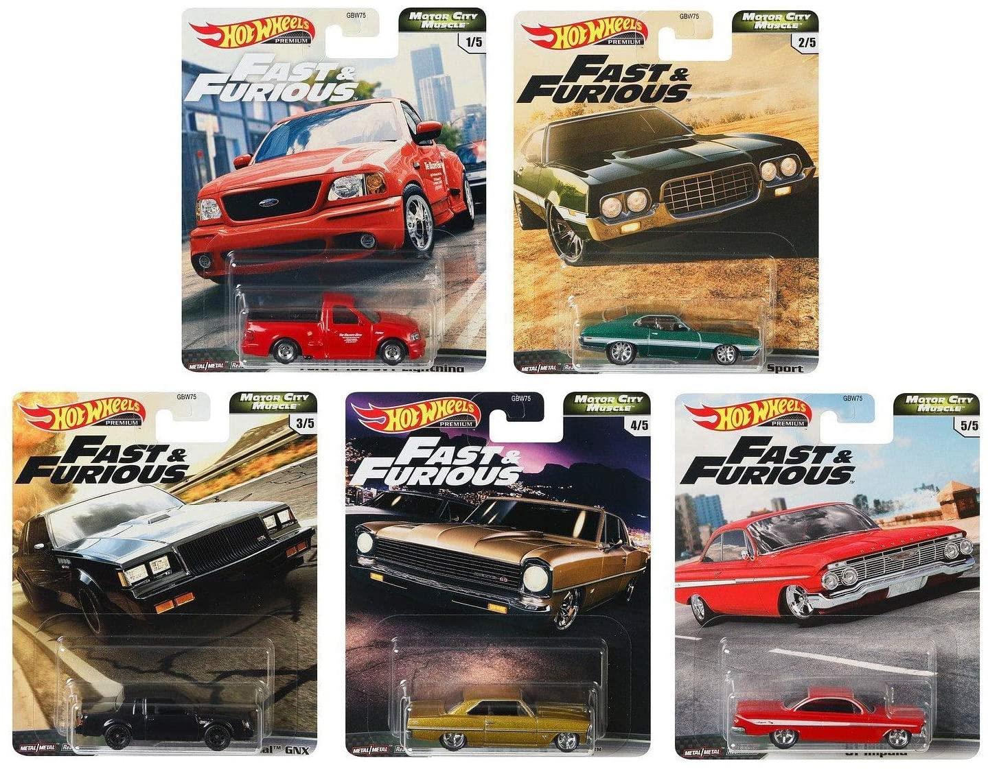 Hot Wheels Premium Fast & Furious Motor City Muscle