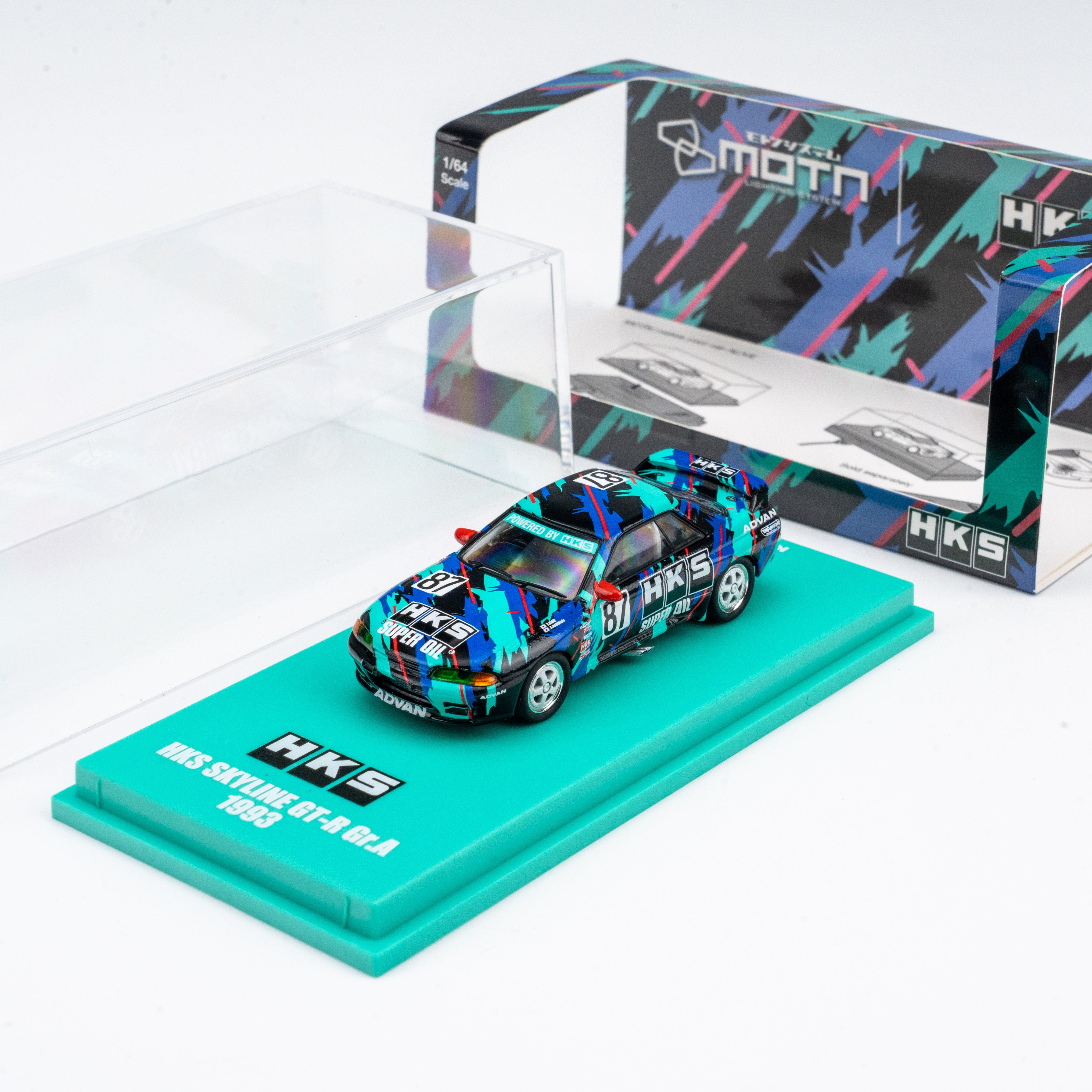 Preorder) Kyosho 1:64 Nissan Skyline GT-R HKS #87 - Includes Mini
