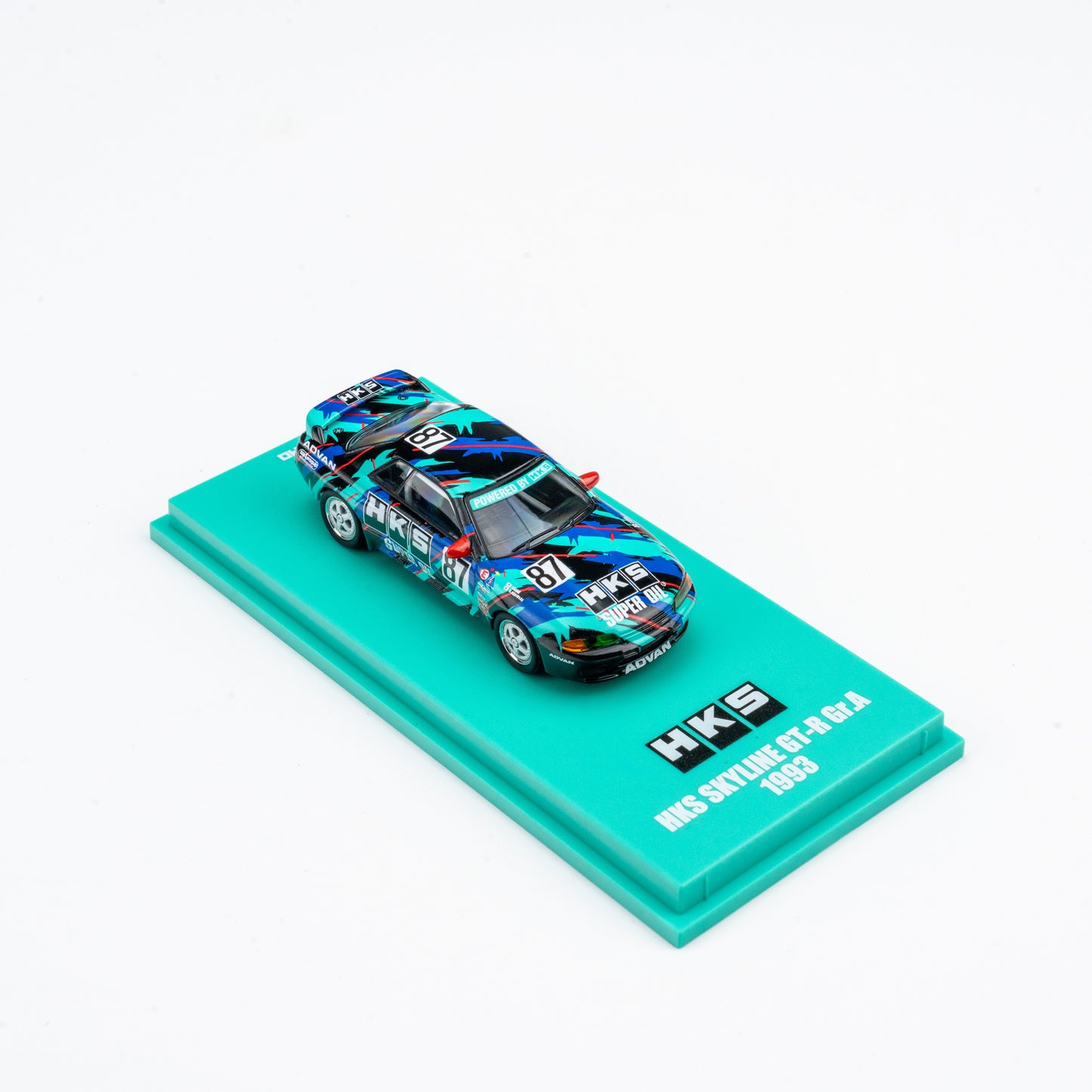 (Preorder) Kyosho 1:64 Nissan Skyline GT-R HKS #87 - Includes Mini Car & Book