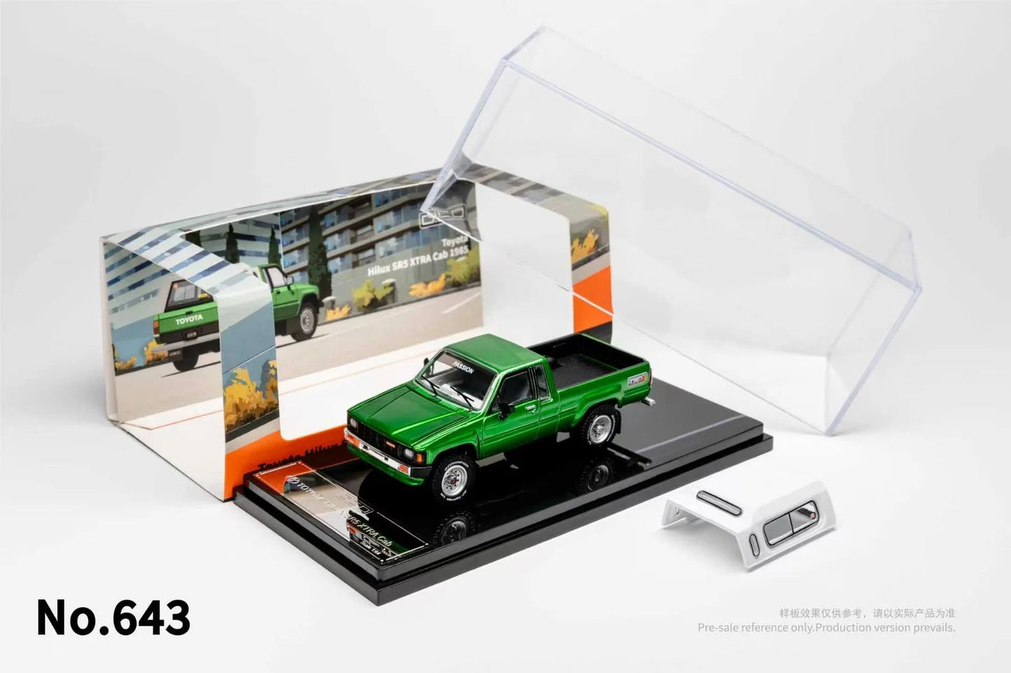 (Preorder) GCD 1:64 Toyota Hilux SR5 Xtra Cab 1985 (3 COLOURS)