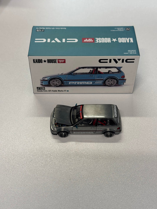 Kaido House x Mini GT 1:64 Honda Civic (EF) Kaido Works V1 126 Chase