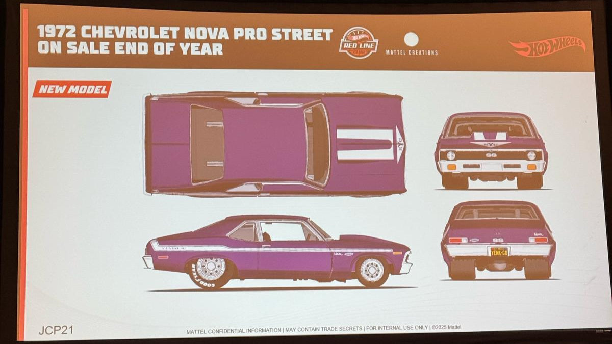 1972 CHEVROLET NOVA PRO STREET HOT WHEELS RLC