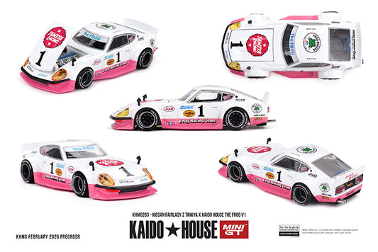 (Preorder) Kaido House x Mini GT 1:64 Nissan Fairlady Z Tamiya x Kaido House The Frog V1 - KHMG263