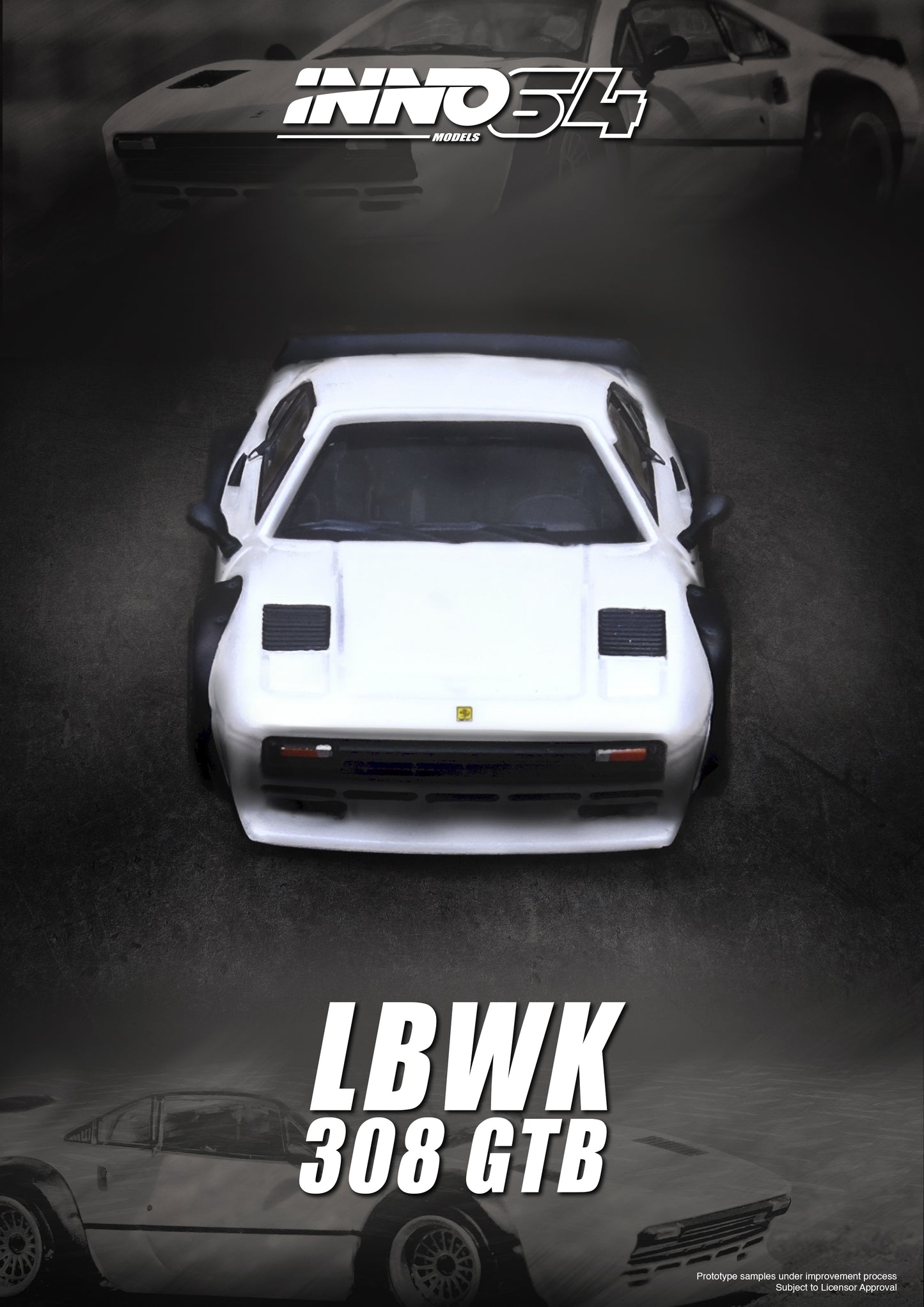 INNO64 1:64 LBWK 308 GTB White