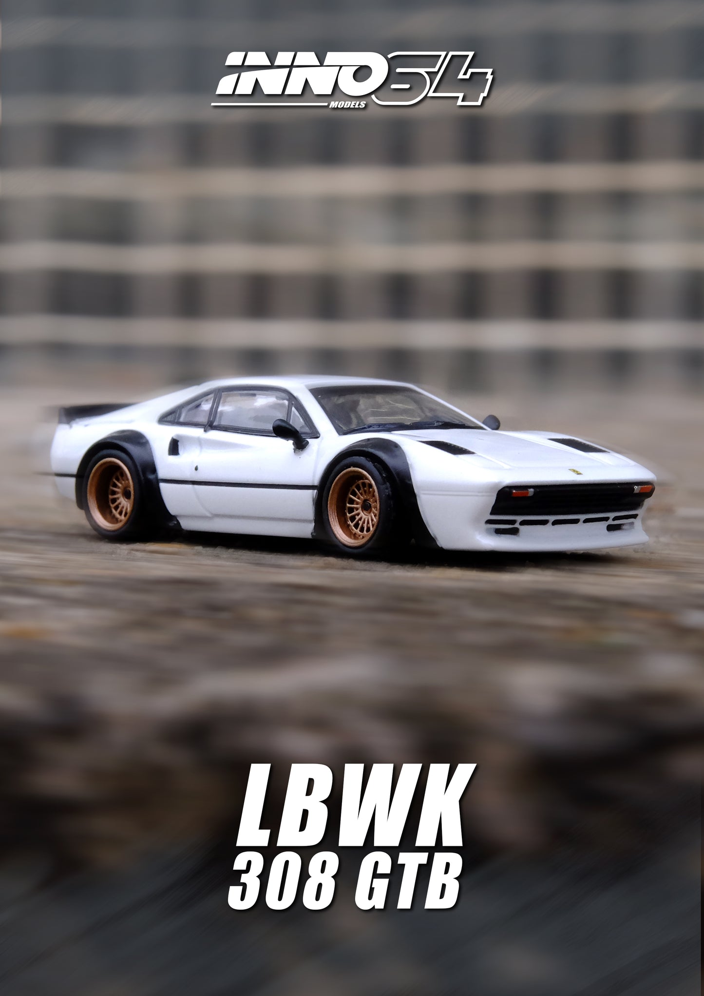 INNO64 1:64 LBWK 308 GTB White