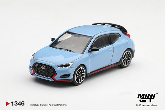 (Preorder) Mini GT 1:64 Hyundai Veloster N Performance Blue - MGT01346