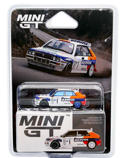 Mini GT Lancia Delta HF Integrate Evoluzione #1 - 1993 Rallye Monte Carlo - Chase