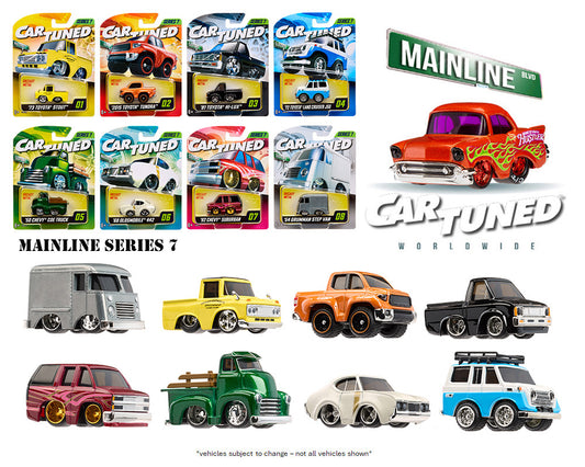 CarTuned 1:64 Series 7 Mainline Assortment of 8 Styles 2025