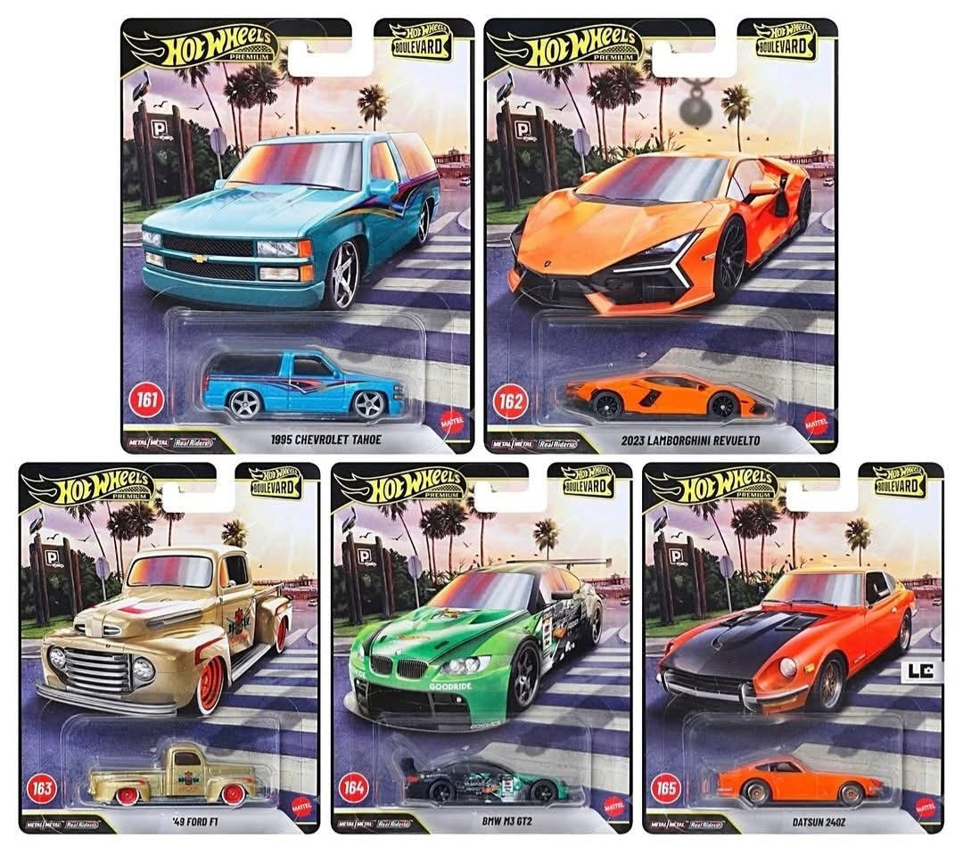 (Preorder) Hot Wheels Boulevard #161-165 Set of 5