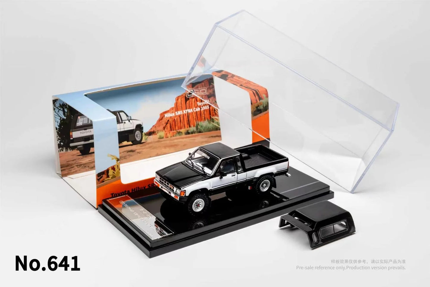(Preorder) GCD 1:64 Toyota Hilux SR5 Xtra Cab 1985 (3 COLOURS)
