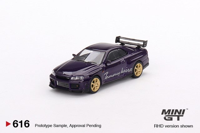 Mini GT Nissan Skyline GT-R (R34) Tommykaira R-z Midnight Purple