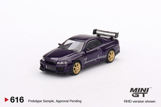 Mini GT Nissan Skyline GT-R (R34) Tommykaira R-z Midnight Purple